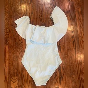 NWOT Envya One Piece Swimsuit Light‎ Blue Size Small